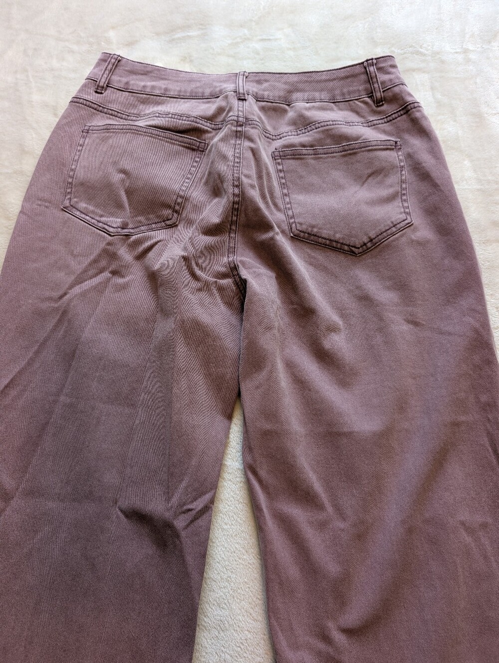 Flamingals Mid Rise Straight Leg Pants in Mauve NWT Women's Small - Picture 5 of 7